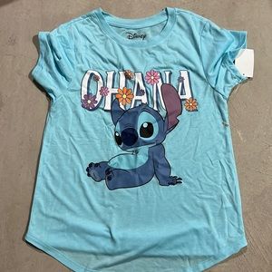 Blue Stitch Disney shirt.